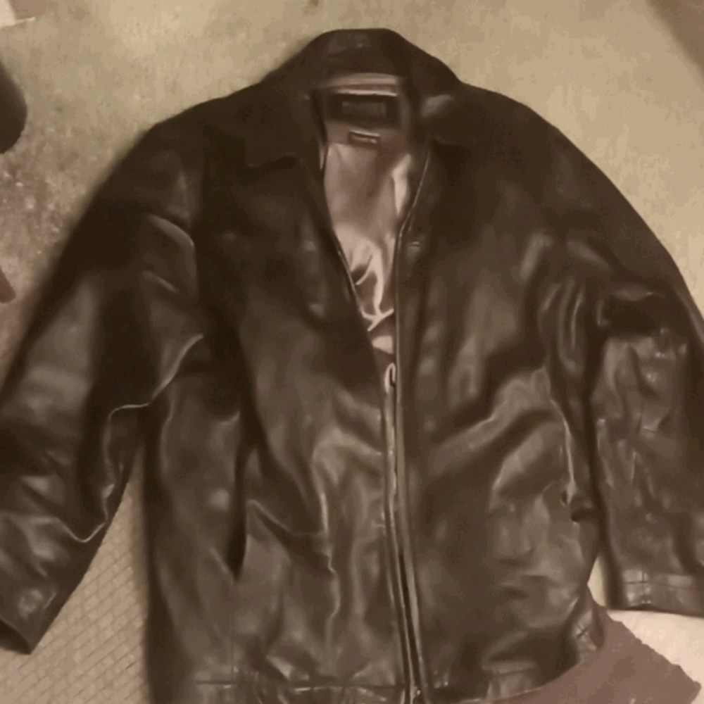 Wilson leather pellet studio large leather jacket